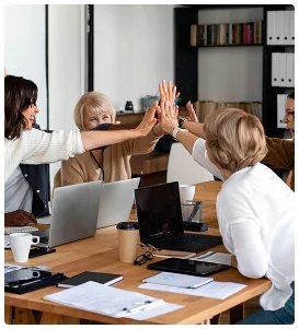 freelance website developers in a office